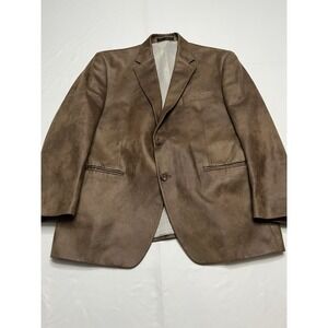 Men's Lauren Ralph Lauren Cotton Blend Suede Brown Sport Coat Blazer 42S